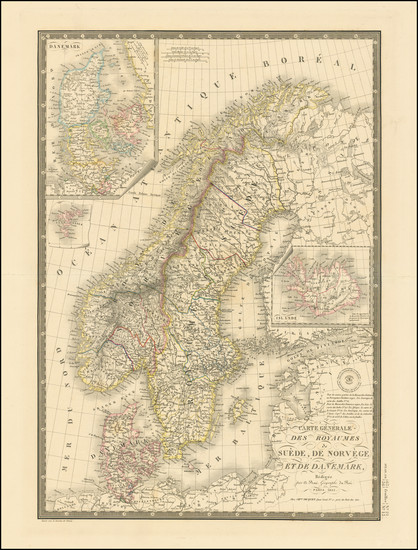 35-Scandinavia Map By Adrien-Hubert Brué