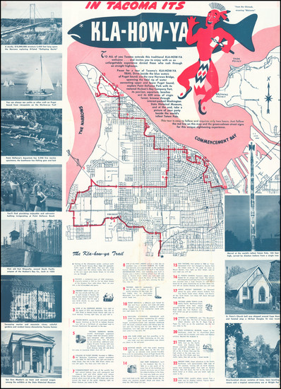 55-Washington Map By Tacoma Chamber of Commerce
