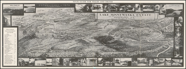 60-New York State Map By Harry A. Chandler