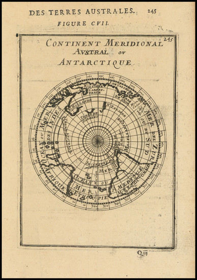 39-Southern Hemisphere and Polar Maps Map By Alain Manesson Mallet