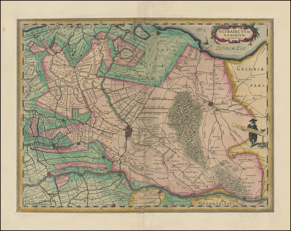 88-Netherlands Map By Willem Janszoon Blaeu