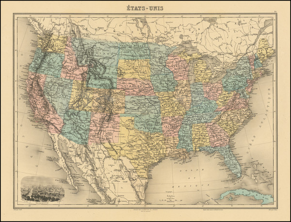 46-United States Map By Migeon