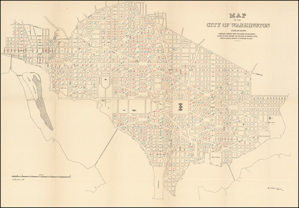 29-Washington, D.C. Map By William T.O. Bruff