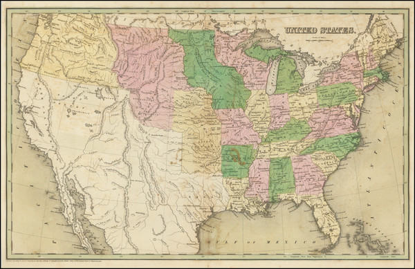 48-United States Map By Thomas Gamaliel Bradford