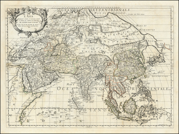 84-Asia Map By Giacomo Giovanni Rossi