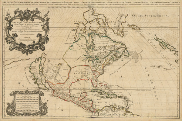 15-North America and California as an Island Map By Alexis-Hubert Jaillot