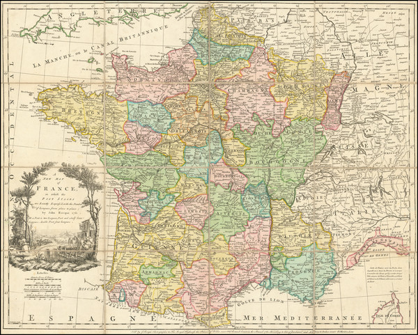 25-France Map By John Rocque