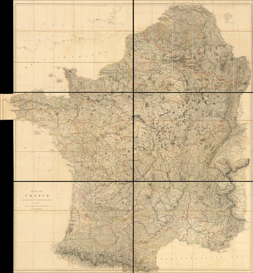 0-Belgium, Switzerland and France Map By Aaron Arrowsmith