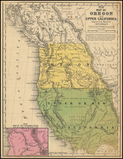 53-Arizona, Colorado, Nevada, New Mexico, Colorado, Idaho, Oregon, Washington and California Map B