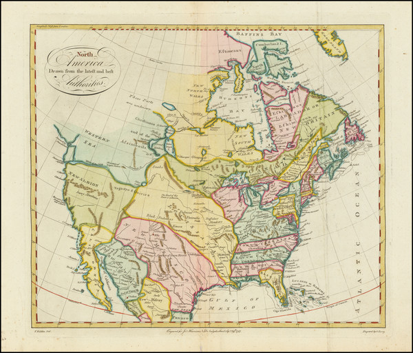 40-North America Map By John Harrison