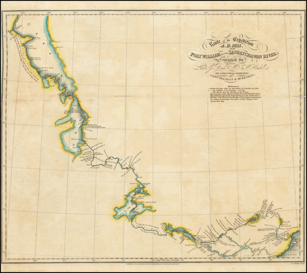 56-Polar Maps, Minnesota and Canada Map By Sir John Franklin / Ed Kendall