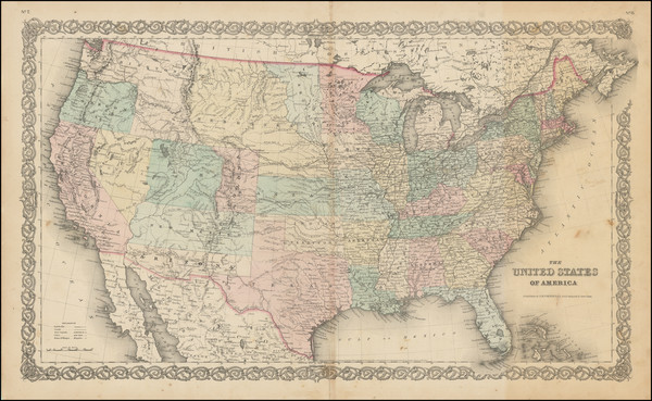 3-United States, Colorado and Colorado Map By Joseph Hutchins Colton