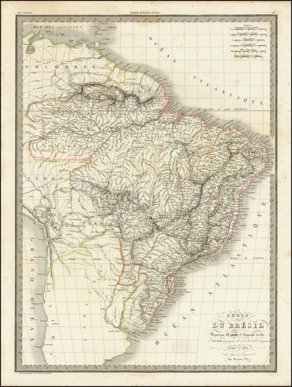 73-Brazil Map By Alexandre Emile Lapie