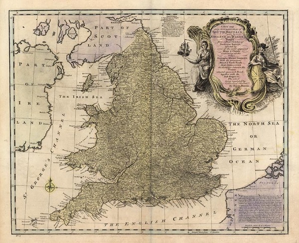 18-Europe and British Isles Map By Emanuel Bowen