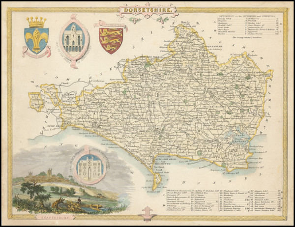 39-British Counties Map By Thomas Moule