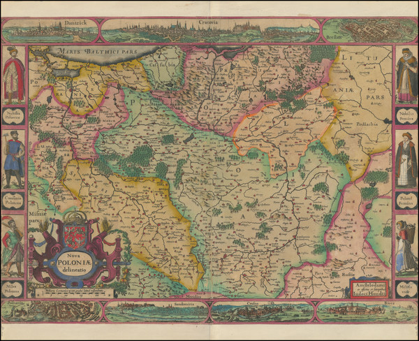 23-Poland Map By Jodocus Hondius