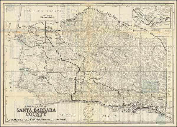 0-California Map By Automobile Club of Southern California