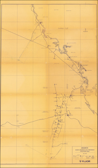 34-Arabian Peninsula and Geological Map By ARAMCO