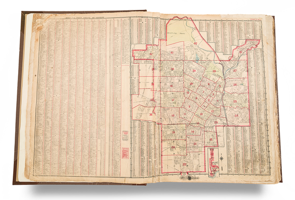 32-Los Angeles and Atlases Map By G. William Baist