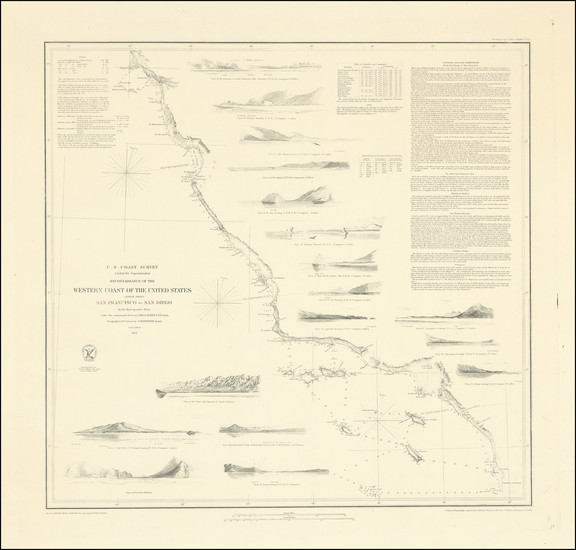3-California Map By United States Coast Survey