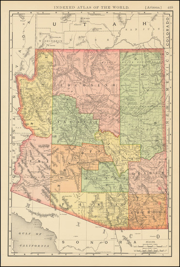 39-Arizona Map By Rand McNally & Company