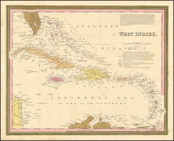 14-Caribbean Map By Henry Schenk Tanner