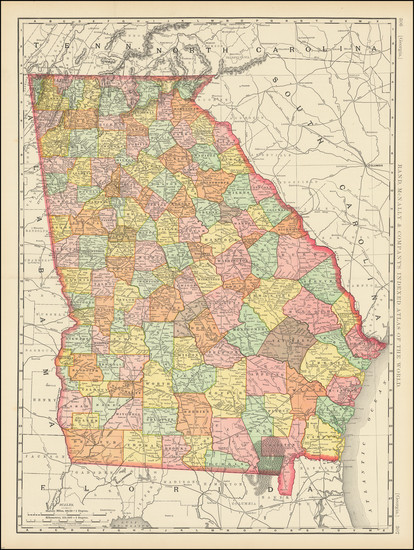 35-Georgia Map By Rand McNally & Company