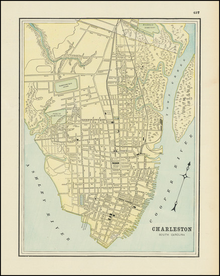 17-South Carolina Map By George F. Cram