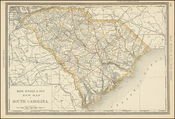 70-South Carolina Map By Rand McNally & Company