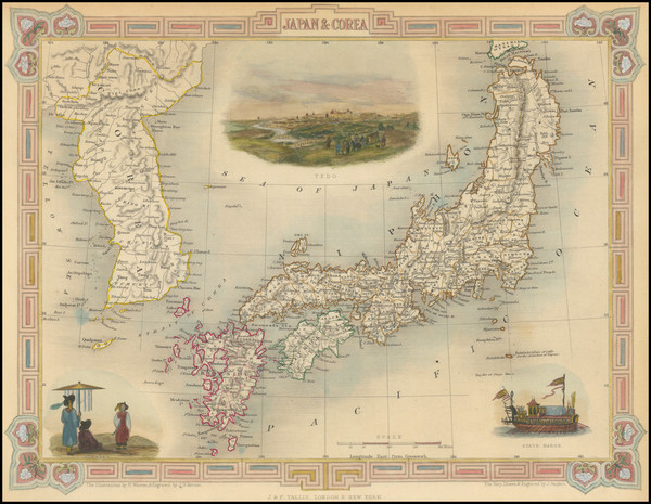 17-Japan and Korea Map By John Tallis