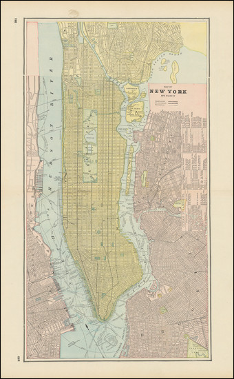 43-New York City Map By George F. Cram