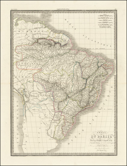 41-Brazil Map By Alexandre Emile Lapie