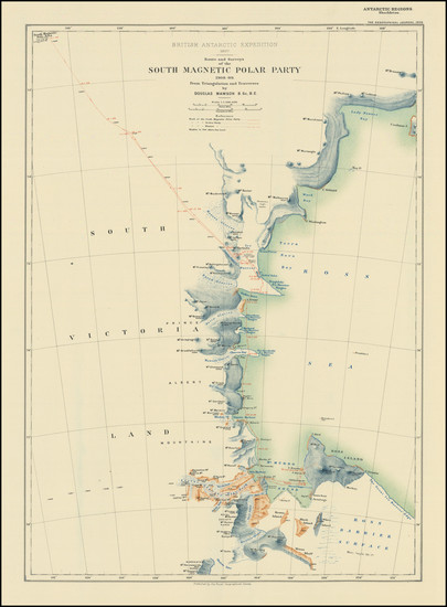 77-Polar Maps Map By Royal Geographical Society