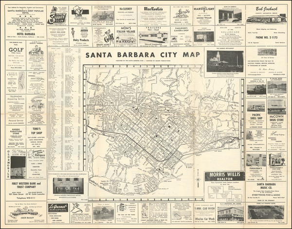 100-Other California Cities Map By Santa Barbara Star