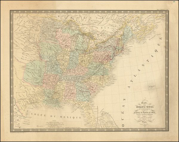 23-United States Map By J. Andriveau-Goujon