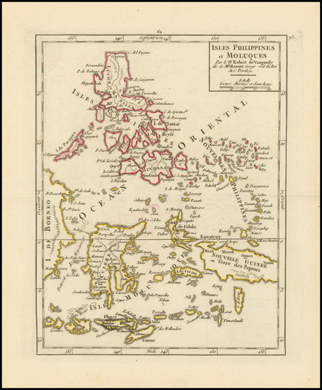 48-Philippines and Indonesia Map By Gilles Robert de Vaugondy