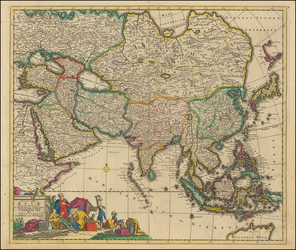 41-Asia Map By Theodorus I Danckerts