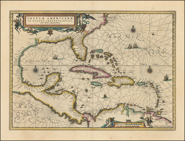 50-South, Southeast, Caribbean and Central America Map By Jan Jansson