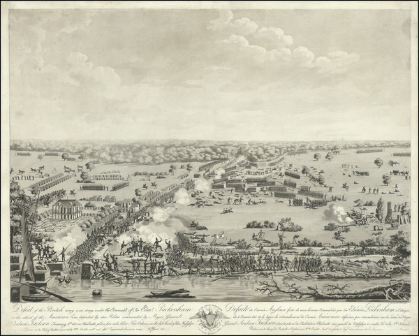 36-Louisiana and New Orleans Map By Jean-Hyacinthe Laclotte