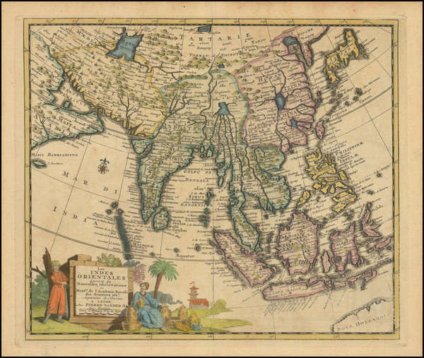 92-India, Southeast Asia, Philippines and Indonesia Map By Pieter van der Aa