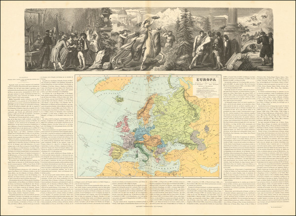 70-Europe Map By Astort Hermanos