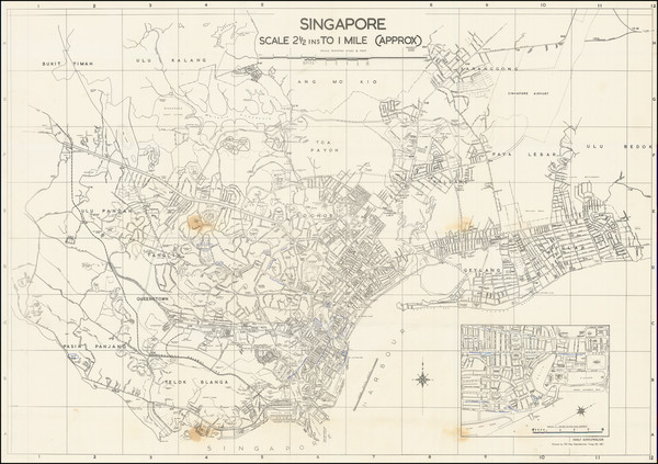 22-Singapore Map By 570 Map Reproduction Troop RE