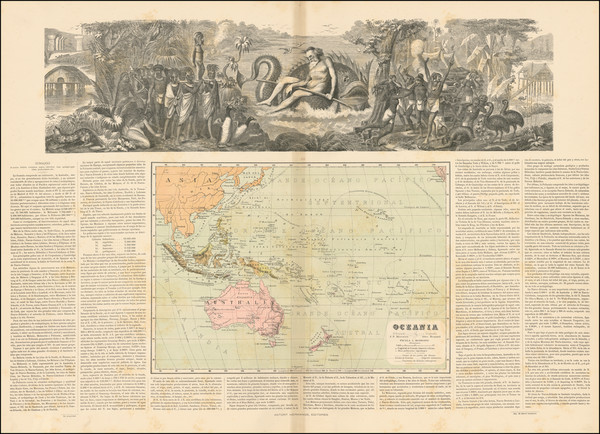 65-Pacific Ocean, Philippines and Oceania Map By Jose Pilar Morales / Astort Hermanos