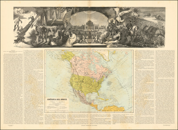 40-North America Map By Jose Pilar Morales / Astort Hermanos