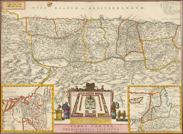 40-Holy Land Map By Jacques Lagnet