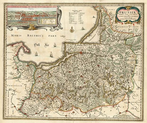 49-Europe, Poland, Baltic Countries and Germany Map By Nicolaes Visscher I