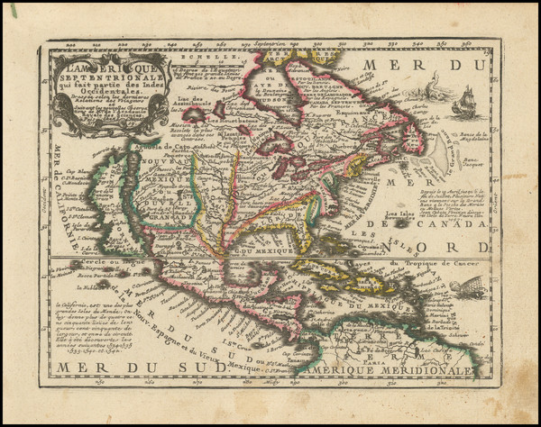 64-North America and California as an Island Map By Jacques Chiquet