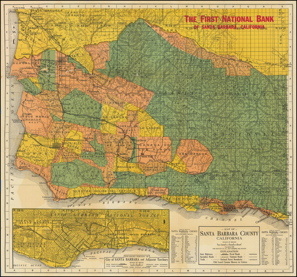 40-Other California Cities Map By Kenyon Printing & Mfg Co.