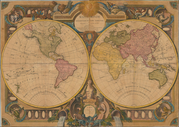 4-World Map By Rigobert Bonne