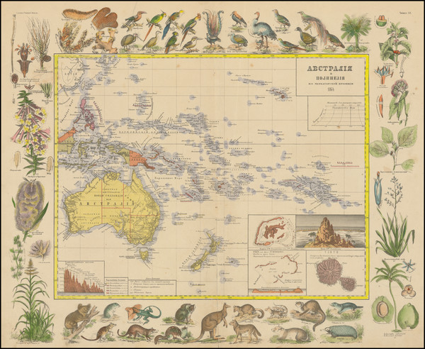 64-Australia, New Zealand and Other Pacific Islands Map By Julian Ivanovich  Simashko